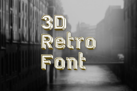 3d Retro: A Playful Display Font for Creative Projects