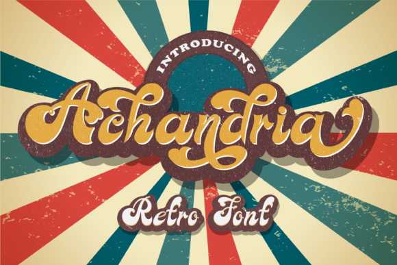 Achandria: A Retro Display Font for Bold Web Design