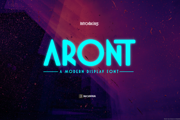 Aront Font for Bold and Tech-Inspired Craft Projects