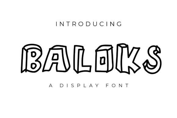 Baloks: A Whimsical Display Font for Child-Themed Web Designs