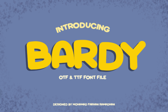 Bardy: A Bold and Friendly Display Font for Creative Projects