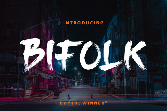 Bifolk: A Bold Display Font for Creative Branding