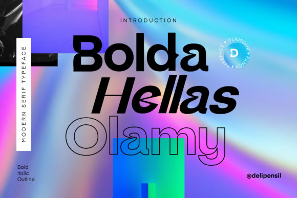 Bolda Hellas Elamy Font for Handmade Creations