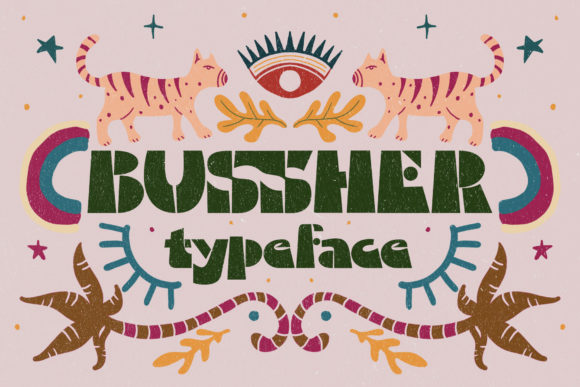 Bussher Font for Bold Digital Branding and Eye-Catching Designs