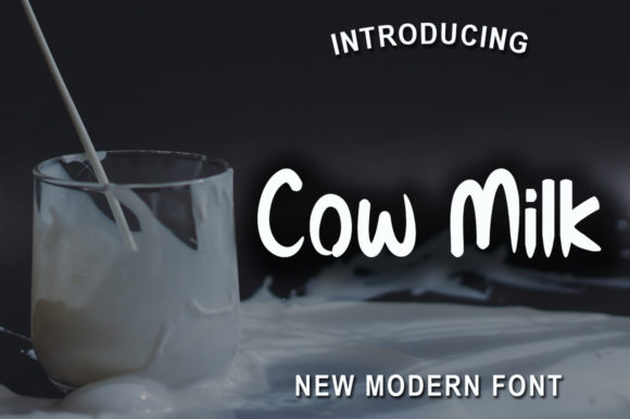 Cow Milk: A Cool and Natural Display Font for Modern Design