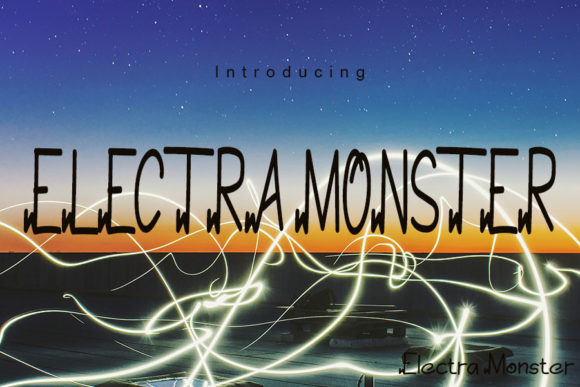 Electramonster: A Unique Display Font for Bold Branding