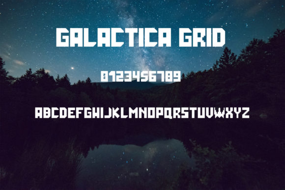 Galactica Grid: A Bold Display Font for Creative Projects