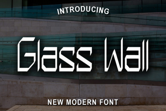 Glass Wall Font for Futuristic Campaign Design
