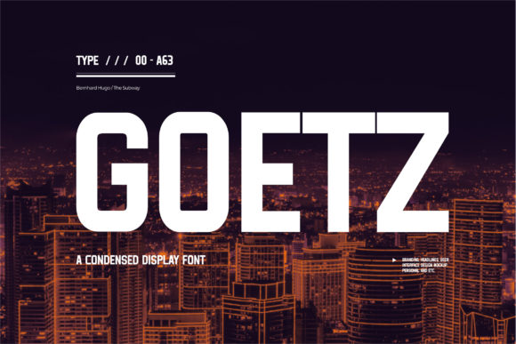 Goetz: A Bold Display Font for Web Design and Branding
