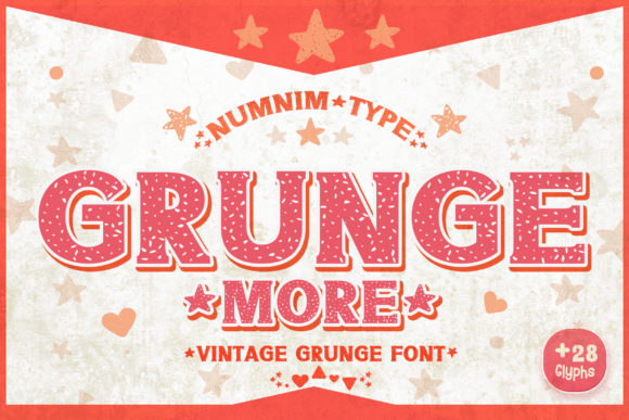 Grunge More: A Bold Vintage Display Font for Creative Projects