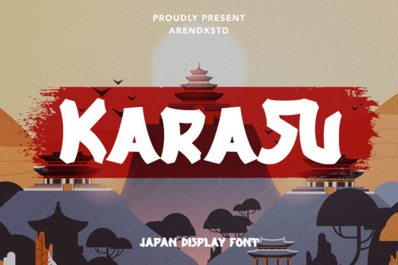Karasu Display Font for Bold Editorial Design