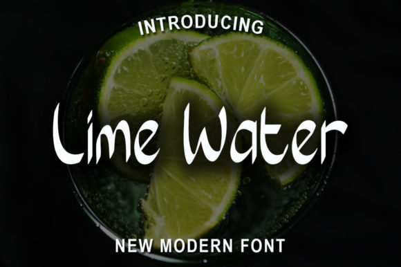 Lime Water Font for Bold Visual Impact