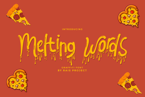 Melting Words Font for Creative Display and Branding