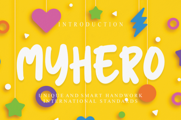 Myhero Display Font for Playful Web Design
