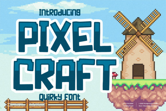Pixel Craft: A Playful Font for Creative Branding