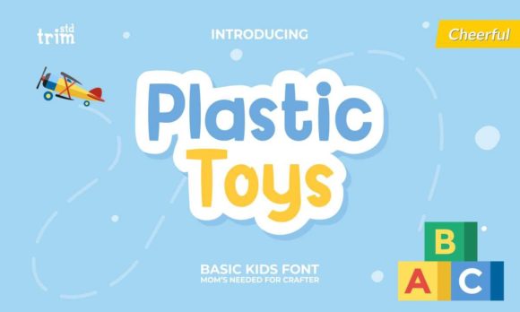 Plastic Toys Font for Bold Campaign Design