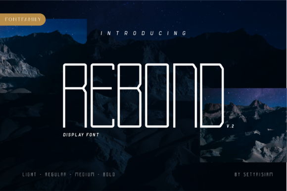 Rebond Font for Unique Craft and Design Projects