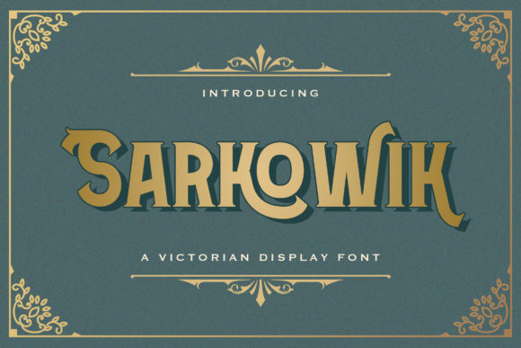 Sarkowik: A Bold Display Font for Memorable Branding