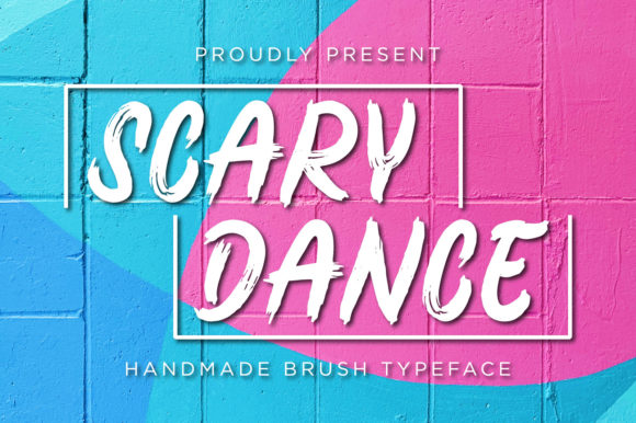 Scary Dance: A Bold Display Font for Playful Editorial Design