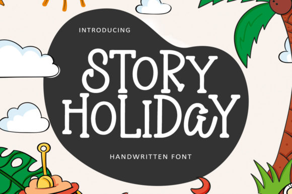 Story Holiday Font for Quirky Branding and Creative Projects