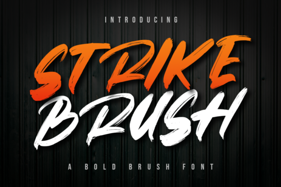 Strike Brush: A Modern Display Font for Bold Editorial Design