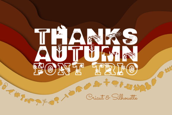 Thanks Autumn Trio Display Font for Web Design