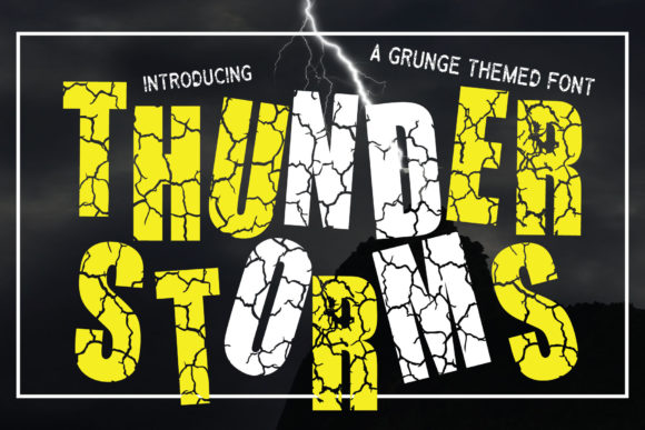 Thunderstorms Font for Bold and Creative Designs